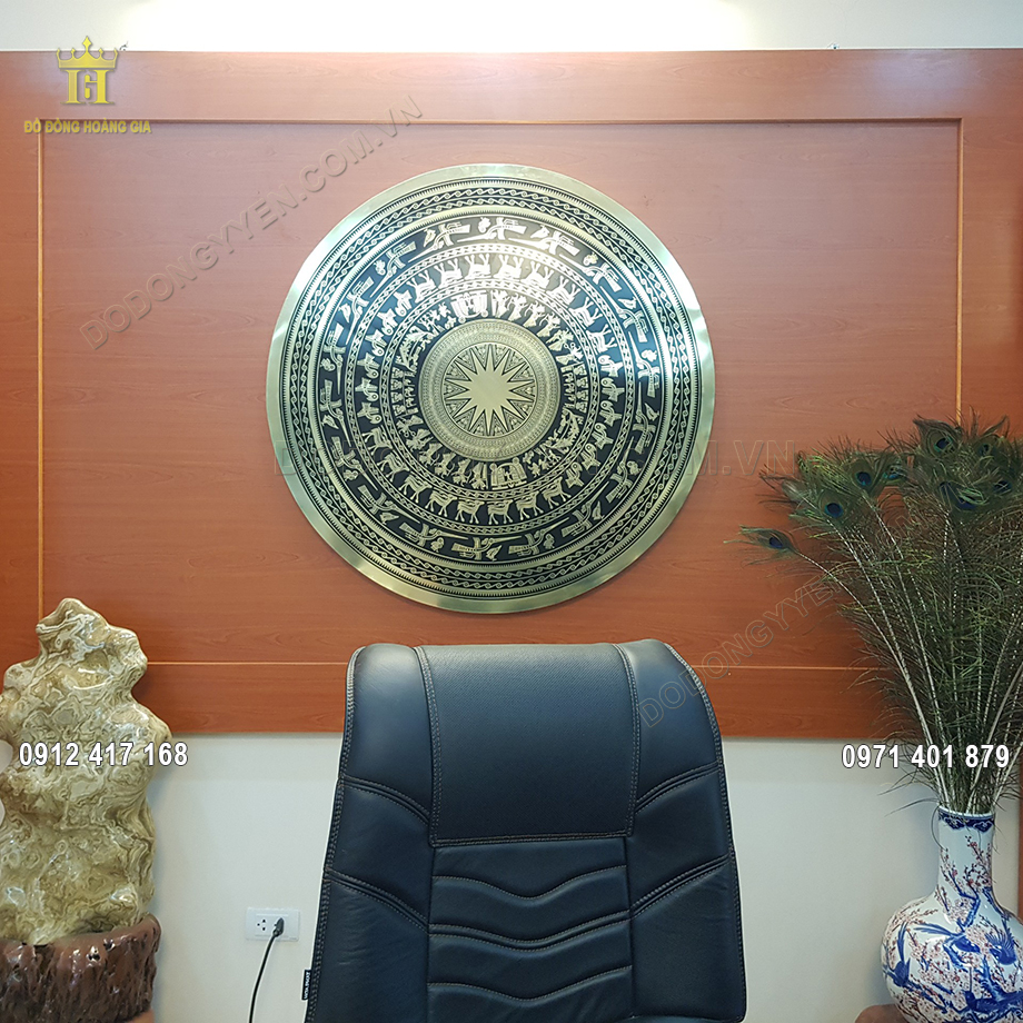 Mặt Trống Ăn M&ograve;n Bằng Đồng V&agrave;ng 1M